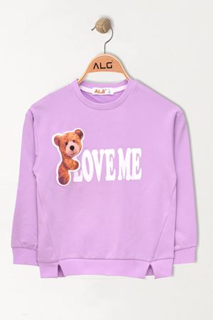 3-7 Yaş Baskılı Çocuk Sweat Lila - 624418.1576.