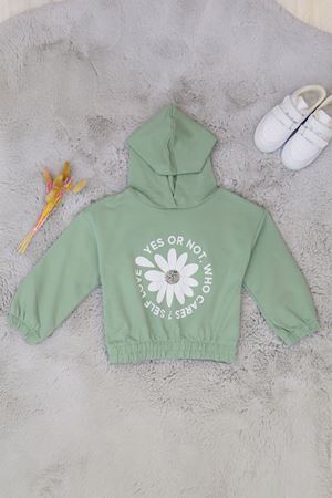 3-7 Yaş Baskılı Çocuk Sweat Mint - 625424.1576.