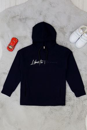 Baskılı 8-12 Yaş 2 İp Şardonlu Sweat Lacivert - 324508.1576.