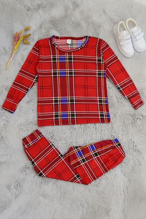 3-14 Yaş Çocuk Baskılı Milan Soft Takım Ekose - 481.1287.