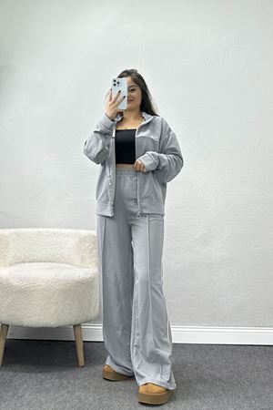 Ottoman Kumaş Eşofman Takımı Gri - 50939.336.