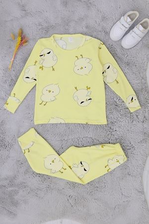 3-14 Yaş Soft Milan Pijama Takımı Sarıördek - 481.1287.