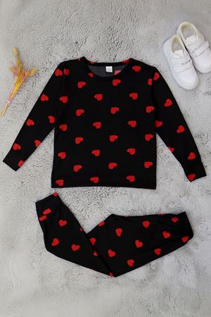 3-14 Yaş Soft Milan Pijama Takımı Kırmızıkalp - 481.1287.