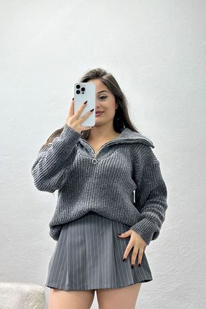 Dik Yaka Triko Antrasit - 31055.1766.