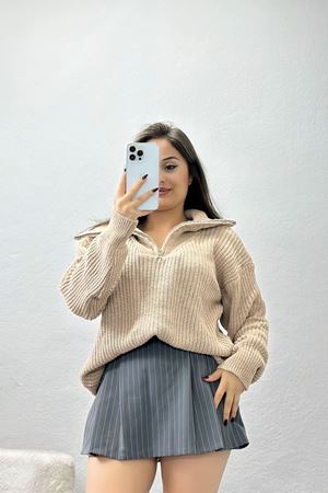 Dik Yaka Triko Bej - 31055.1766.