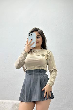 Drapeli Toka Detaylı Sandy Bluz Kumbeji - 70761.1949.