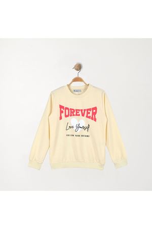 Kalp Baskılı 2 İp 10-13 Yaş Sweatshirt Sarı - 7260005.1576.