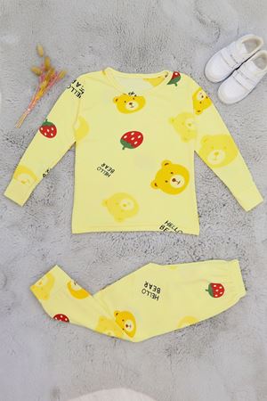 3-14 Yaş Soft Milan Pijama Takımı Sarıayı - 481.1287.