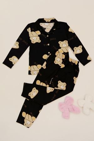 3-14 Yaş  Baskılı Milan Çocuk Takım Siyahayı - 414.1287.