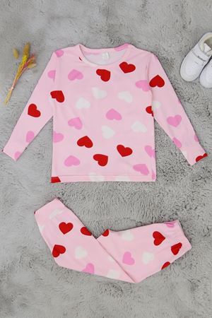 3-14 Yaş Çocuk Baskılı Milan Soft Takım Pembekarışık - 481.1287.