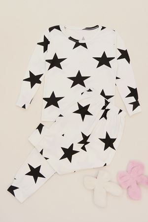 3-14 Yaş Soft Milan Pijama Takımı Siyahyıldız - 481.1287.