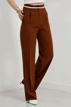 Ekstraforlu Palazzo Pantolon Kahve - 50054.1920.