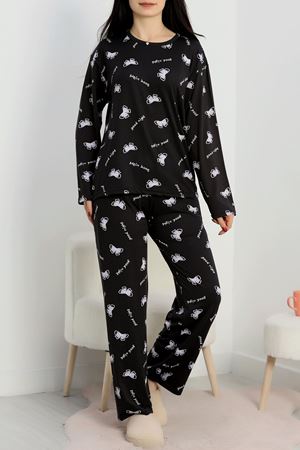 Soft Milan Alt Üst Aynı Pijama Takımı Lilakurdele - 717.1287.