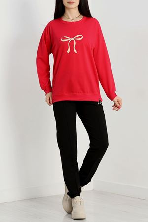 2 İplik Baskılı Eşofman Takımı Fuşya - 31297.1878.