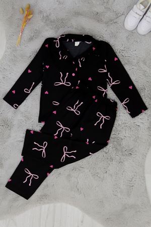 3-14 Yaş  Baskılı Milan Çocuk Takım Siyah - 414.1287.