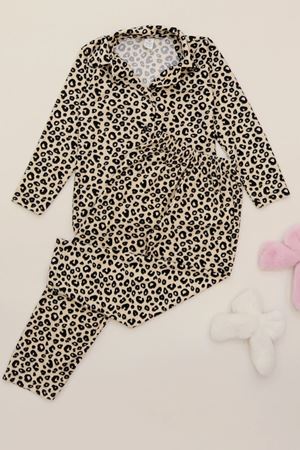 3-14 Yaş Baskılı Süet Çocuk Takım Bejbenek - 480.1287.