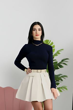 Yarım Balıkçı Yaka Triko Lacivert - 4024.2043.