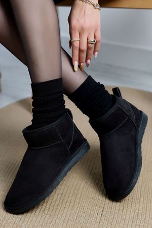 Mini Boy Süet Bot Siyah - 31435.1932.