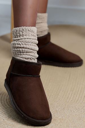 Mini Boy Süet Bot Acıkahve - 31435.1932.