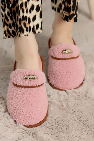 Teddy Ev Terliği Pudra - 1760.1846.