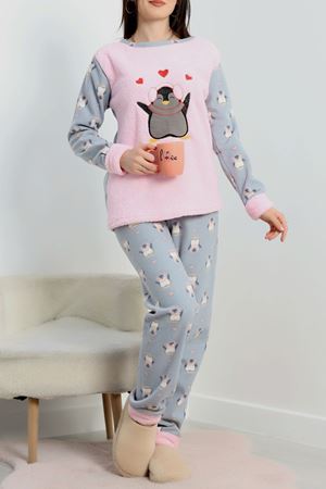 Polar Pijama Takımı Pembepenguen - 50777.1773.