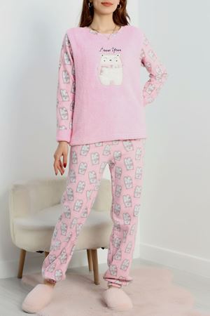 Polar Pijama Takımı Pembebeyaz - 50777.1773.