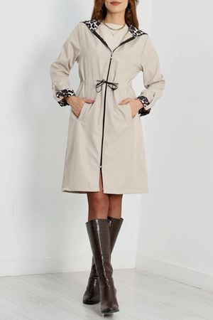 Astarsız Bel Lastikli Trençkot Bej - 31136.147.