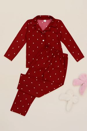 3-14 Yaş  Baskılı Milan Çocuk Takım Bordobenek - 414.1287.