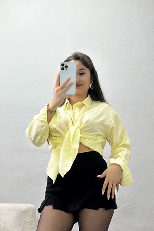 Çizgili Rahat Kalıp Gömlek Sarıçizgili - 90159.1949.