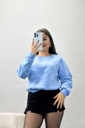 Bisiklet Yaka 3 İplik Sweat Bebemavi - 20958.1878.