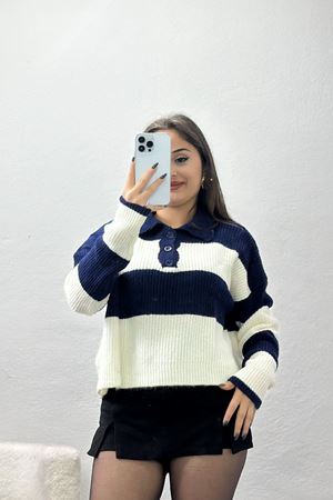 Şardonlu Düğmeli Triko Laci - 31066.1766.