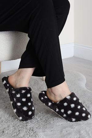 Peluş Ev Terliği Siyah - 31421.264.