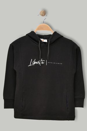 Baskılı 8-12 Yaş 2 İp Şardonlu Sweat Siyah - 324508.1576.