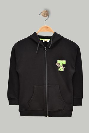 8-12 Yaş Çocuk Nakışlı Sweat Siyah - 324676.1576.