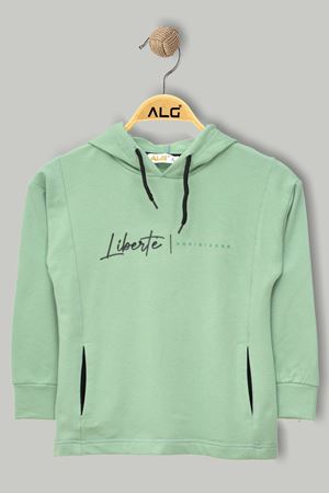 Baskılı 8-12 Yaş 2 İp Şardonlu Sweat Yeşil - 324508.1576.