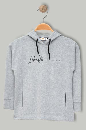 Baskılı 8-12 Yaş 2 İp Şardonlu Sweat Gri - 324508.1576.