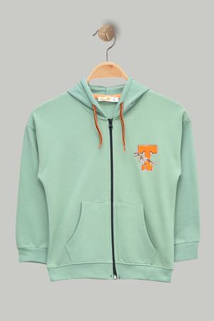 8-12 Yaş Çocuk Nakışlı Sweat Mint - 324676.1576.