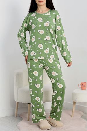 Soft Milan Alt Üst Aynı Pijama Takımı Yeşilavokado - 717.1287.