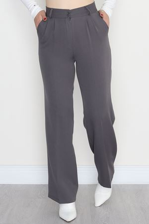 Tek Düğme Palazzo Pantolon Dumangri - 90022.1397.