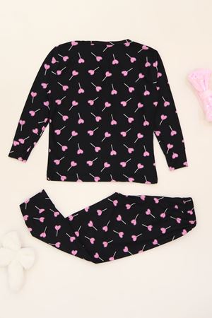 3-14 Yaş Süet Manşetli Alt Üst Aynı Takım Pembeşeker - 410.1287.