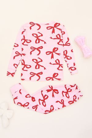 3-14 Yaş Süet Manşetli Alt Üst Aynı Takım Pembe - 410.1287.