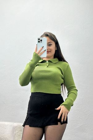 Polo Yaka Triko Haki - 4066.2043.