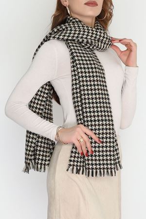 Desenli Kaşe Şal Bejsiyah - 70811.750.