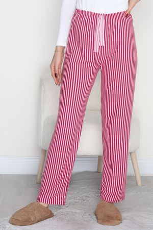 Desenli Süet Pijama Altı Koyupembe - 103.1287.