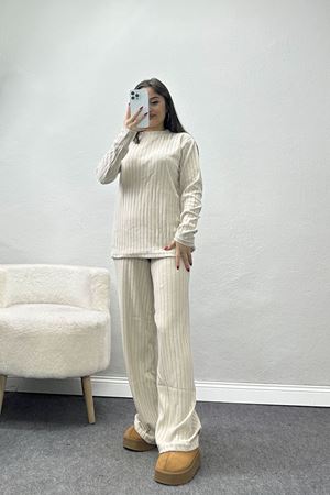 Yarım Balıkçı Raporlu İnterlok Bluzlu Takım Taş - 2268.1287.