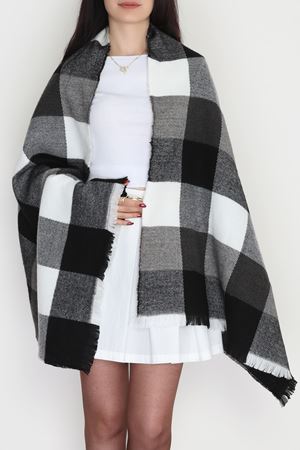 Desenli Kaşe Şal Siyahfüme1 - 70811.750.