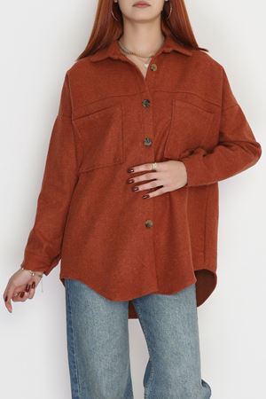 Çift Cep Kaşe Gömlek Tarçın - 20258.1775.