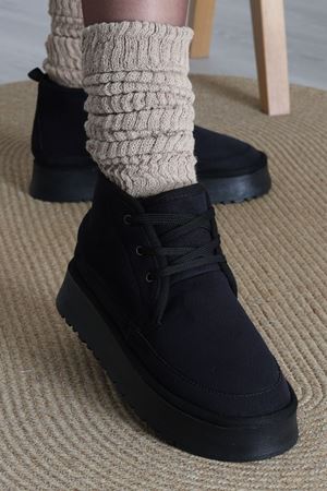 Yüksek Tabanlı Bağcıklı Bot Siyah - 31440.1932.