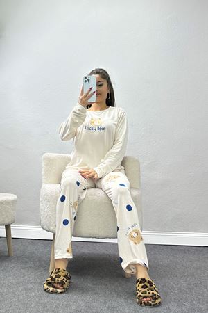 Soft Milan Enjeksiyon Baskılı Pijama Takımı Ekrulaci - 664.1287.