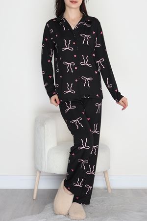 Soft Milan Düğmeli Pijama Takımı Pembefiyonk - 7511.1287.
